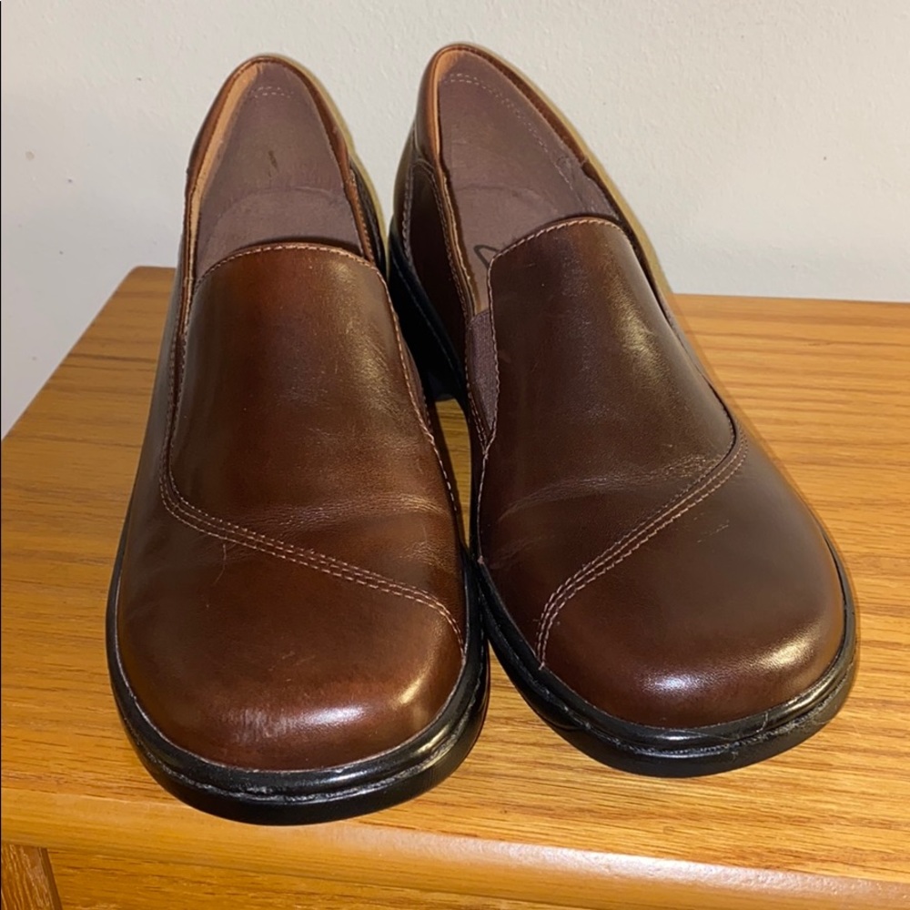 Clark clogs woman size 9m brown